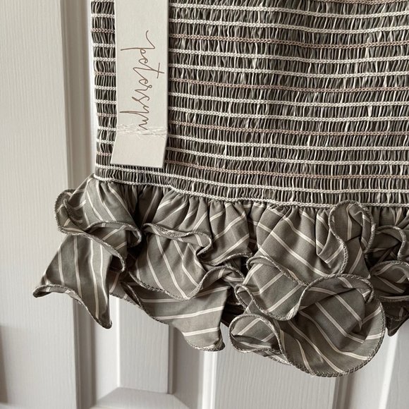 New Petersyn Revolve Barrett Sonma Smocked Tiered Ruffled Skirt Tube Top Small - Picture 5 of 9